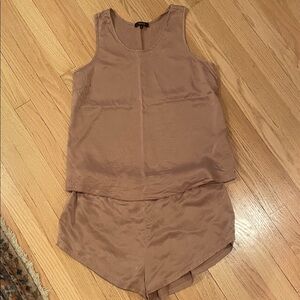 Quince Tan Sleeveless Pajama Set